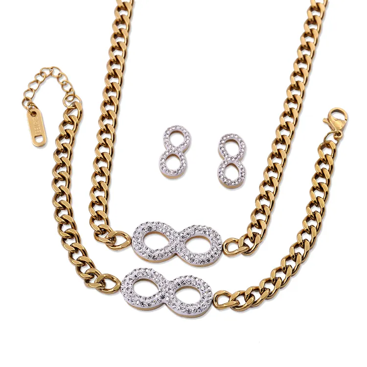 Fashion Jewelry 2022 Wholesale women accessories stainless steel jewelry set dubai jewelry sets jewellery