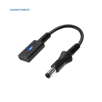 Câble de chargeur PD Type C de 10 cm pour console de jeu Sega 1ère génération, adaptateur USB C femelle vers DC 5,5*2,5 45W