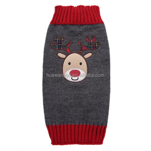 Ropa para perros: hilarante suéter <span class=keywords><strong>de</strong></span> payaso para mascotas en gris-verde, tema <span class=keywords><strong>de</strong></span> elfo navideño para Teddy, <span class=keywords><strong>Bichon</strong></span> Frise y razas <span class=keywords><strong>de</strong></span> Bulldog - Product Image 6