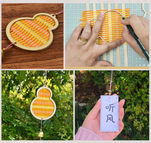 Carillons éoliens créatifs cadeaux <span class=keywords><strong>en</strong></span> <span class=keywords><strong>verre</strong></span> faits à la main <span class=keywords><strong>japonais</strong></span> personnalisés carillons éoliens tissés <span class=keywords><strong>en</strong></span> bambou matériaux d'artisanat de bricolage carillons éoliens - Product Image 2