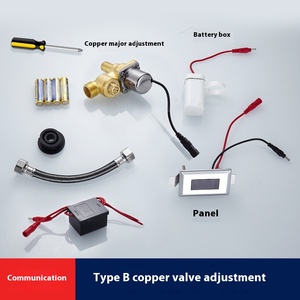 Matte cảm biến tự động đỏ bừng nước tiểu thiết bị vệ sinh nam phòng tắm gốm với brass và ABS tự động tuôn ra các bộ phận - Product Image 3