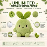 Porte-clés Mascotte Peluche Personnage Original CPC Personnalisé OEM ODM, Jouet Promotionnel en Peluche, Cadeau de Noël et de Fêtes