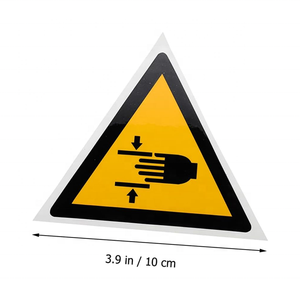 Met De Hand Verpletterende Zelfklevende Etiketten Sticker Pas Op Voor Het Knijpteken-Waarschuw Uw Handveilige Tekens Veiligheidsproduct - Product Image 2