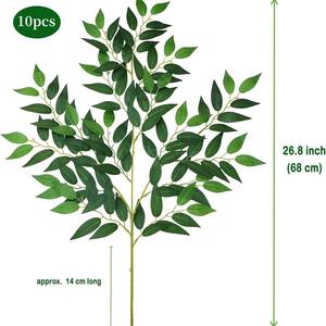 Plantes et fleurs artificielles en gros (feuilles d'eucalyptus et de saule) pour la décoration intérieure et les arrangements floraux - Plastique/<span class=keywords><strong>Tissu</strong></span> tressé - Product Image 6