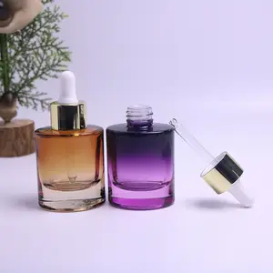 High Quality 30ml Oval Empty Essential Oil Glass Bottle With Glass Dropper Bottles