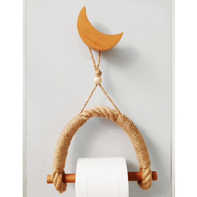 Hemp rope with stick beads, moon style
