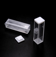Microlab Scientific Cubeta de vidrio de cuarzo de 10mm, 4 lados transparente, resistente a ácidos y álcalis