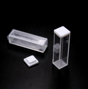 Microlab ilmiah 10mm kuarsa kaca <span class=keywords><strong>Cuvette</strong></span>, 4 sisi jelas, asam dan Alkali tahan - Product Image 3