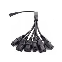 1FT 220V-250V C19 à C14 + C14 Y Splitter Power Plug Cord,PDU/UPS Server C19 Plug to Dual C14 Jack Power Conversion Cable