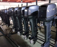 Moteur hors-bord à essence 2 temps 15 CV refroidi par eau, tout nouveau modèle 2026, avec commande à distance frontale pour bateau de pêche