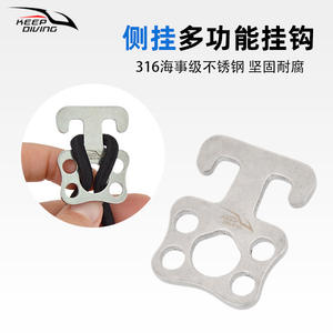 Correa de Conexión de Cintura para Buceo KEEP DIVING SSA 904, Hebilla Elástica de Montaje Lateral, Acero Inoxidable 316, Multifunción, para BCD - Product Image 1