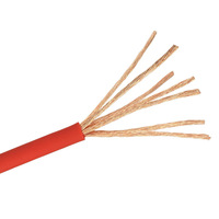 Câble de batterie 12 AWG 4mm² en cuivre pur étamé 50cm avec borne à serrage rapide rouge et noir (paire) pour voiture, bateau, camping-car