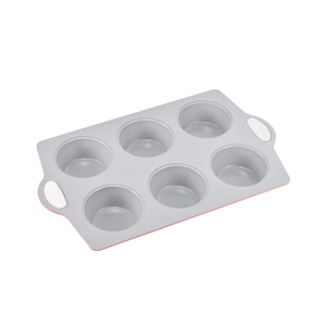 Ensemble de moules à gâteau en acier au carbone écologique antiadhésif avec poignée en silicone, épaisseur 0,6 mm, élégant, fonctionnel, compatible lave-vaisselle et four - Product Image 4