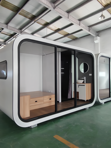 2025 Foshan usine maison arrière-cour par plage Casas Prefabricadas luxe Pod espace <span class=keywords><strong>Capsule</strong></span> préfabriqué modulaire en acier maison Côte d'Ivoire - Product Image 2