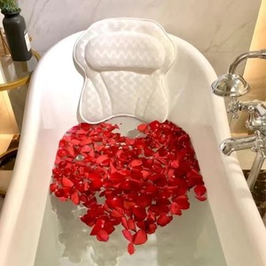 Coussin de bain avec 6 ventouses puissantes, <span class=keywords><strong>appui</strong></span>-<span class=keywords><strong>tête</strong></span> surdimensionné et respirant - Product Image 1