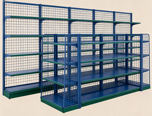 Estantería Metálica Moderna de Doble Cara para Supermercado, Resistente, con 5 Niveles, para Exhibición de Productos en Tiendas de Conveniencia y Comercios - Product Image 5