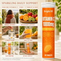 Comprimés effervescents de vitamine C, calcium, magnésium et zinc 1000mg – Complément immunitaire