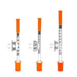 Seringue à insuline stérile <span class=keywords><strong>EO</strong></span> 1 ml / 0,5 ml / 0,3 ml, aiguille pour stylo à insuline 34G 33G 32G 31G 30G 4 mm 5 mm 6 mm - Product Image 2