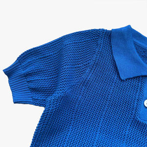 Camiseta de Punto Personalizable para Niños, Moda Primavera-Verano, Polo para Bebés, Top Fino de Verano con Solapa, Ropa Infantil - Product Image 1