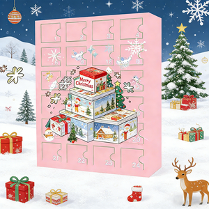 Caja <span class=keywords><strong>de</strong></span> <span class=keywords><strong>Adviento</strong></span> Económica con Diseño Impreso, Cajas Sorpresa Promocionales, <span class=keywords><strong>Calendario</strong></span> <span class=keywords><strong>de</strong></span> <span class=keywords><strong>Adviento</strong></span> con 24 Días para Juguetes Infantiles - Product Image 1