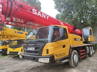 Grue de camion d'occasion de 25 tonnes STC250, flèche télescopique hydraulique, en bon état de fonctionnement, machinerie de levage pour la construction, à vendre