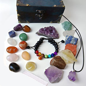 Оптовая продажа, набор камней из натуральных кристаллов и лечебных камней, набор кристаллов чакры, Новые камни, драгоценные камни, энергетическая Медитация - Product Image 3