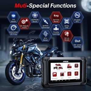 ANCEL MT700 Scanner OBD2 per Moto, Strumento Diagnostico Completo, Programmazione e <span class=keywords><strong>Codifica</strong></span> del Modulo di Controllo, Compatibile con la Maggior Parte delle Moto - Product Image 2