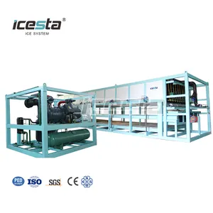 ICESTA Customized Automatic 50kg Block Ice High Reliable Long Service Life 40 Ton Industrial Ice Block Making Machine