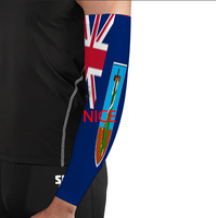 Manchon de bras personnalisé avec drapeau national de Montserrat, couvre-bras élastique pour le cyclisme, la pêche, la randonnée, l'école, le quotidien et les trajets en ville