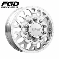 Jantes forgées polies 10 trous de 17, 22, 24, 26 pouces 8x165.1 8x200 DRW pour Ford F-350, Ram 3500, Chevy Silverado 3500HD