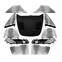 ICarsin G30 penutup Speaker LED, lampu suasana untuk BMW 5 Series G30 klakson Tweeter depan bercahaya