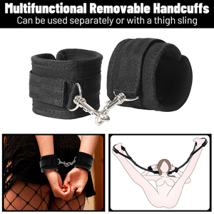 Restricción de Piernas Ajustable para Bondage BDSM con Esposas Extraíbles, Juguete Sexual para Adultos - Product Image 5