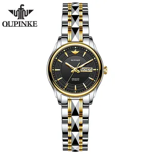 Oupinke 3170 Merk Luxe Vrouwen Mechanische Horloges Mannen Sport Casual Mode Witte Horloges Dames Pols Horloges