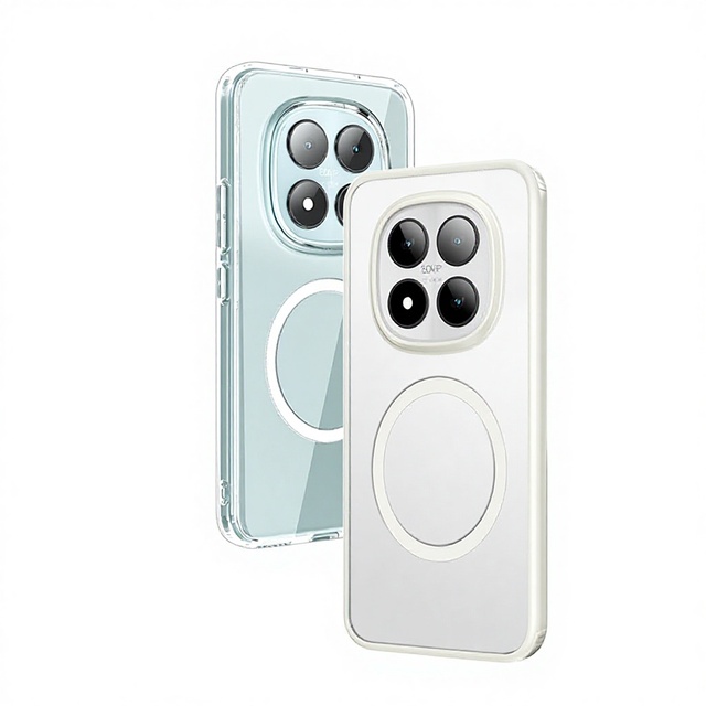 For Redmi Note 15 Pro + K90 Note 14 Shockproof Phone Cover Magnetic Matte Anti-fingerprint Frosted Back Skin-friendly Touch