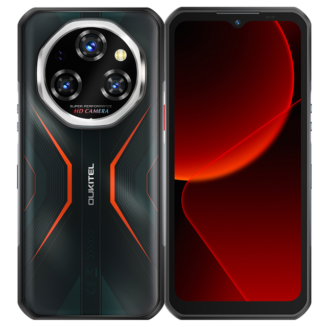 Oukitel Wp55 5G Rugged Phone Android 15 NEW SMARTPHONE 6.6" Fhd+ 120hz 12gb 256gb 32mp+108mp 11000mah 33w 5g NFC GPS Cell Phones