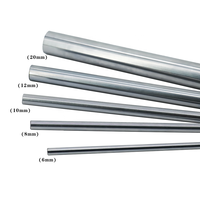 Axe linéaire trempé HLTNC 45 #   Axe de guidage linéaire en acier 6mm 8mm 10mm 12mm 20mm pour machine CNC