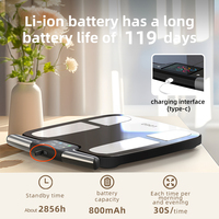 Rapport de moniteur de composition de graisse corporelle Bluetooth WIfi unique Smart 8 électrodes affichage TFT numérique balance de poids de graisse corporelle numérique