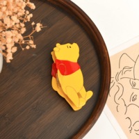 Prêt à expédier Unique l'ours l'ourson pinces à cheveux en acétate de forme personnalisée