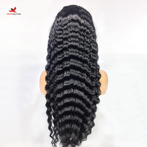 Perruque en cheveux humains HQ Mixed Proc Discount Factory Wholesale 13*4 Front Lace avec des ondulations profondes et lâches, best-seller, nouvelle perruque en cheveux humains - Product Image 1