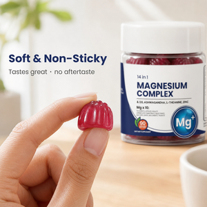 Complejo de <span class=keywords><strong>Magnesio</strong></span> 14 en 1 en Gomitas, 90 Unidades, 350 mg de <span class=keywords><strong>Magnesio</strong></span> en 10 Formas con Ashwagandha, L-Teanina, <span class=keywords><strong>Zinc</strong></span>, D3, Sin Gelatina, Vegano - Product Image 4