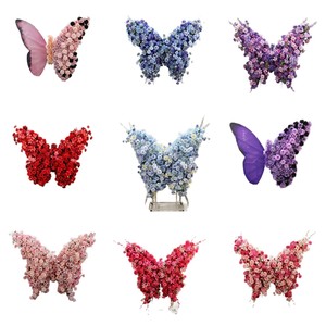 Decorazione Personalizzata con Fiori Artificiali Giganti e <span class=keywords><strong>Farfalle</strong></span>, Grande Scultura Floreale 3D per Sfondo Fotografico Matrimoniale, Decorazione per Eventi e Palcoscenici - Product Image 5