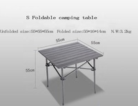 Haute qualité portable facile pliant en aluminium de différentes tailles pliable pique-nique en plein air table de camping