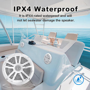 6,5 Дюймов белый водонепроницаемый круглый динамик Громкоговоритель звуковая система для лодки морской Автомобиль RV лодка звуковая система - Product Image 5