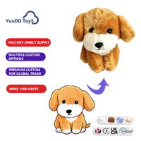 Porte-clés en peluche chien mignon et moelleux, pendentif chiot personnalisé en peluche douce pour la décoration de sac