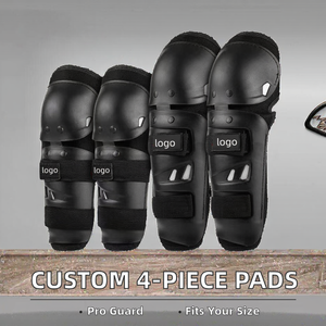 Équipement de protection personnalisable quatre pièces pour motocyclistes tout-terrain : coudières, genouillères et protections de hanche en EVA respirant, épais et réglable pour moto - Product Image 1