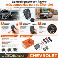 Sistema de Alarma Antirrobo Compatible con el Sistema de Alarma Remota de Fábrica de Chevrolet, Conexión Plug and Play