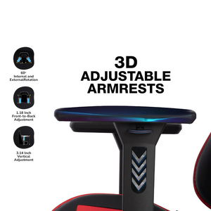 Chaise de jeu ergonomique multifonctionnelle de bureau pour ordinateur <span class=keywords><strong>Gamer</strong></span> Pro 3D réglable en cuir PU de qualité supérieure - Product Image 6