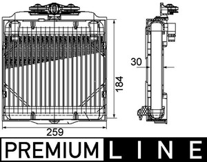 Refroidisseur d'huile Mahle CLC 102 000P, transmission automatique pour BMW - Product Image 1