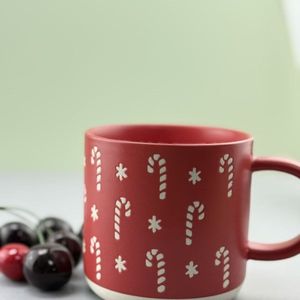 Perfect Quality Cartoon Pattern Eco-friendly Stoneware Ceramic <b>Red</b> Green Dishwasher & <b>Microwave</b> Safe Bulk Mugs - Product Image 4