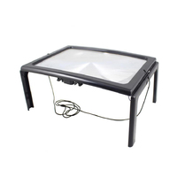 New Creative Desk Magnifier Magnifying Glass for Reading Large Full Page Magnifier with Ultra-Bright LED Lights